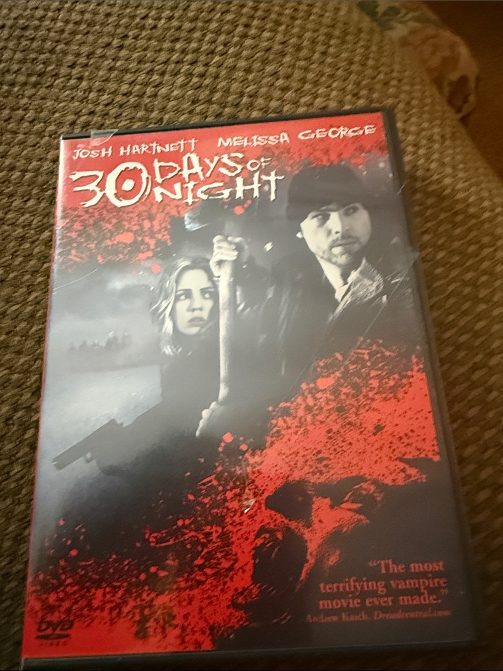 30 Days of Night DVD - Red & Black Horror Thriller